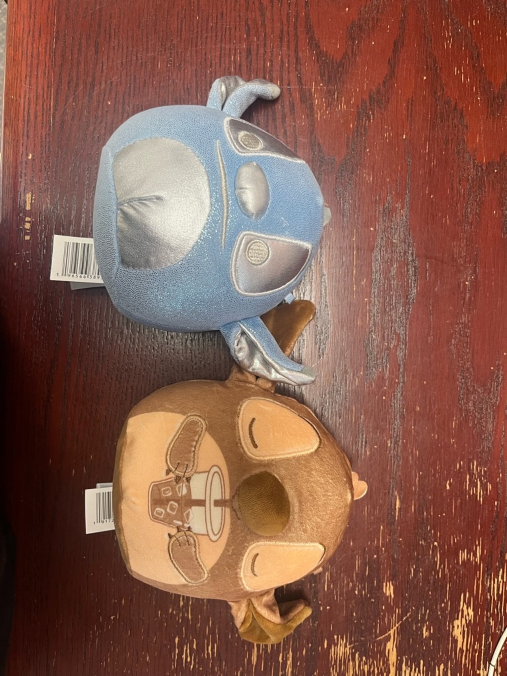 Kellytoy Squishmallows Stitch Shimmery Blue and Gold Plush Duo